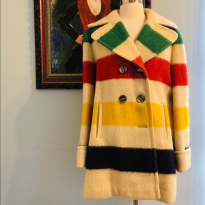 Vintage Hudson Bay 1970s Blanket Coat